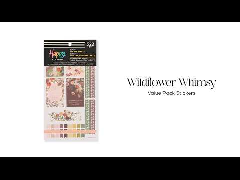 Happy Planner Wildflower Whimsy Classic Sticker Book supplier video