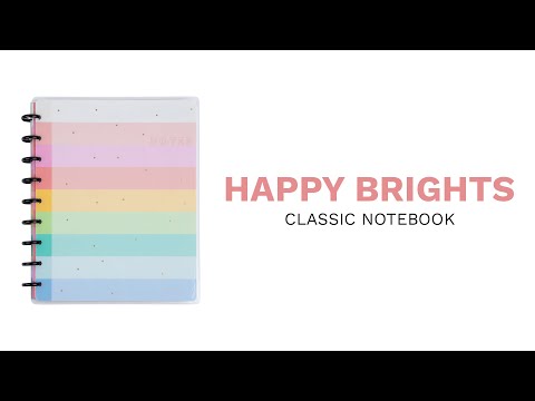 Happy Planner Happiest Brights Classic Notebook - Lined