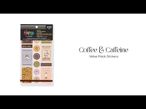 Happy Planner Cozy Cup Coffee Sticker Book - Classic