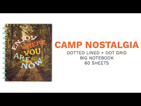 Happy Planner Camp Nostalgia Big Notebook - Dot Grid