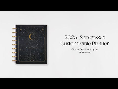Happy Planner Starcrossed Classic 18-Month Dated 2025-2026 - Vertical