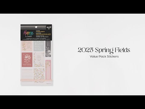 Happy Planner Spring Fields Classic Sticker Book - Value Pack