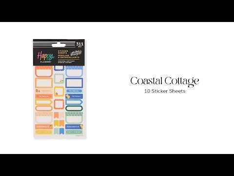 Happy Planner Coastal Cottage Sticker Sheets