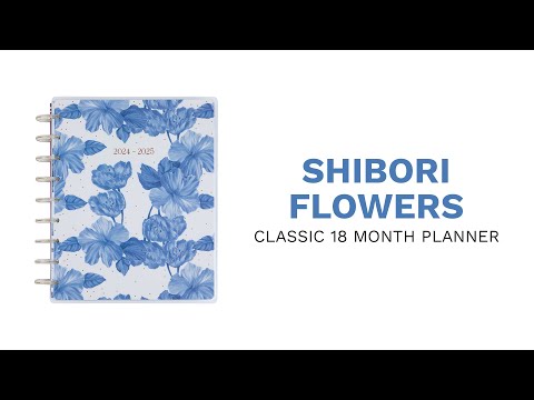 Happy Planner Shibori Flowers Classic 