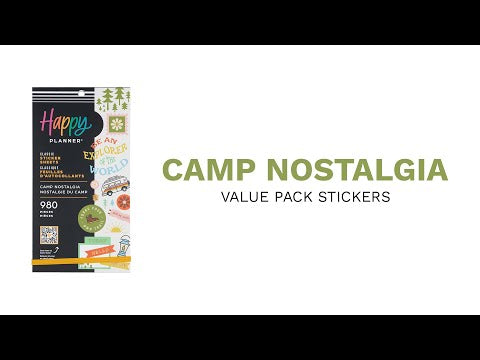 Happy Planner Camp Nostalgia Classic Sticker Book