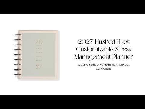 The Happy Planner Hushed Hues Classic 2027 Stress Management Planner supplier walkthrough