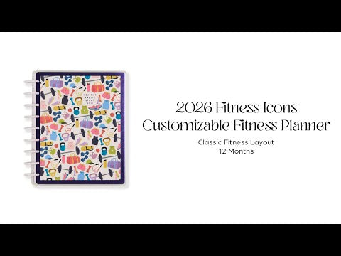 Happy Planner Classic Fitness Planner - 12 Month Dated 2026