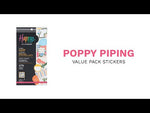 Happy Planner Poppy Piping Classic Sticker Book
