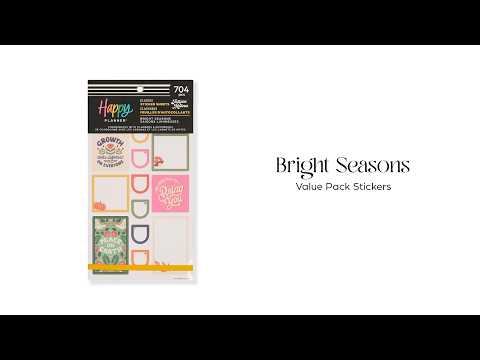 Happy Planner Bright Seasons Classic Sticker Book supplier video