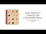 Happy Planner Amber & Oak fabric Classic Dashboard Planner 2027 supplier video