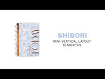 Happy Planner Shibori Flowers Mini | Vertical 12-Months Dated Jul 2024 Jun 2025