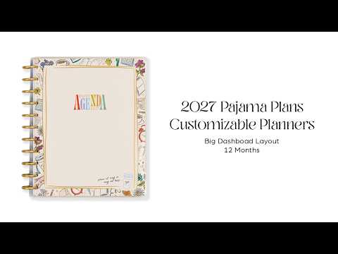 The Happy Planner Pajama Plans Big Dashboard Planner supplier video