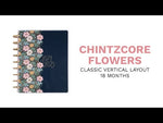 Happy Planner Chintzcore Flowers Classic | Vertical 18-Months Dated Jul 2024 Dec 2025