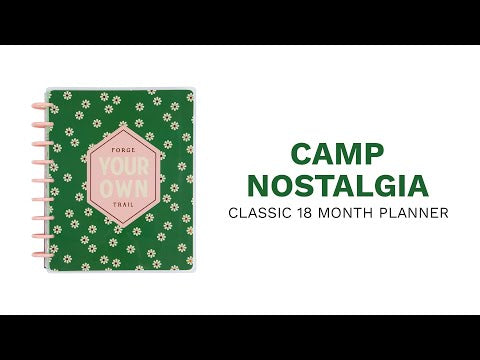 Happy Planner Camp Nostalgia Classic | Dashboard 18-Months Dated Jul 2024 Dec 2025