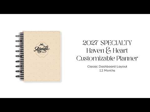 Happy Planner Haven & Heart 2027 Classic Dashboard Planner supplier video
