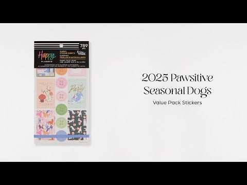 Happy Planner PawsItive Year Classic Sticker Book - Value Pack