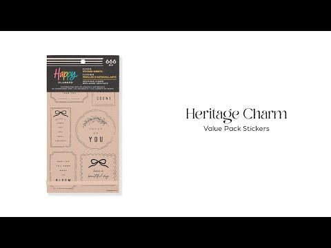 Happy Planner Heritage Charm Classic Sticker Book