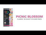 Happy Planner Picnic Blossom Sticker Book - Classic