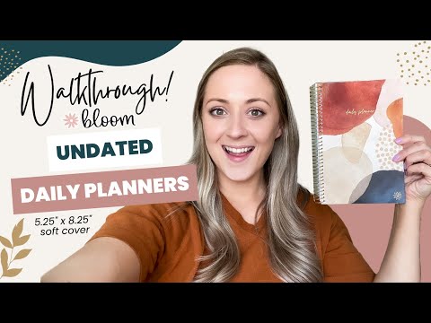 Undated Eucalyptus Weekly Monthly Planner - Bloom Daily Planners