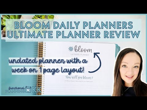 Ultimate BIG Undated Planner with Interchangeable Cover - Bloom Daily Planners