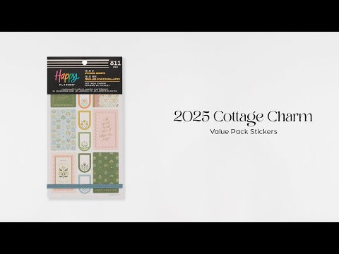 Happy Planner Cottage Charm Classic Sticker Book - Value Pack