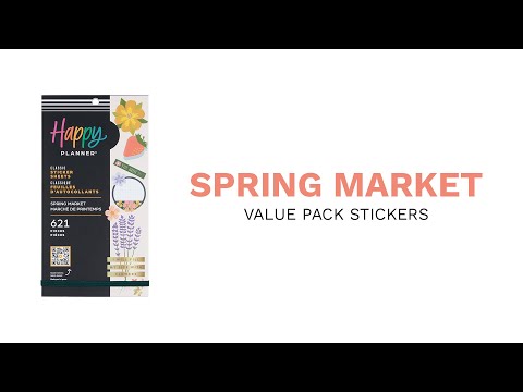Happy Planner Spring Market Classic Sticker Book