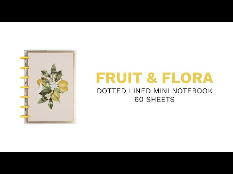 Happy Planner Fruit Flora Mini Notebook - Lined