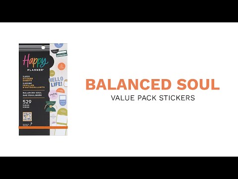 Happy Planner Balanced Soul Classic Sticker Book