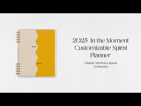 *IMPERFECT* Happy Planner In The Moment Classic 12-Month Dated 2025-2026 - Vertical Spiral Twin Loop
