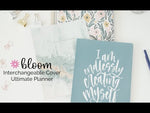 Ultimate BIG Undated Planner with Interchangeable Cover - Bloom Daily Planners