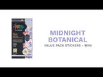 Happy Planner Midnight Botanical Mini 30 Sticker Book