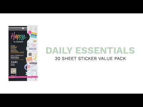 Happy Planner Daily Essentials Sticker Book