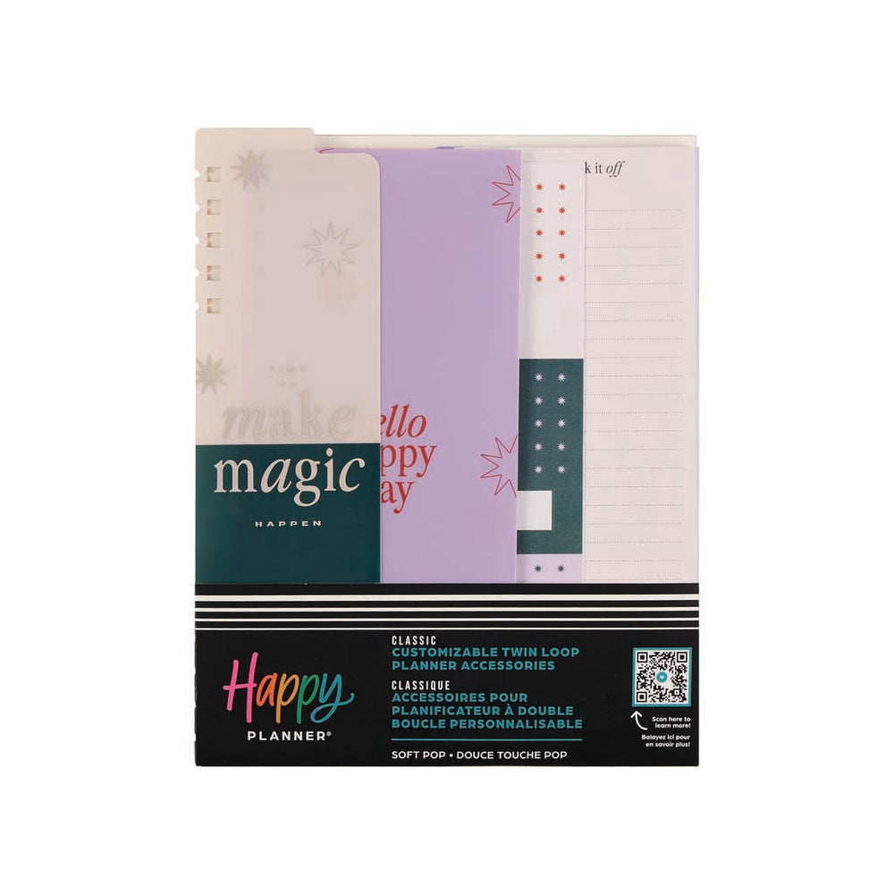 spiral Happy Planner Soft Pop Classic Accessory Pack