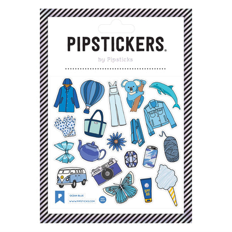 Ocean Blue Stickers by Pipsticks