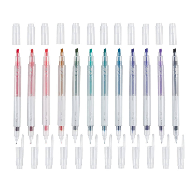 Erin Condren Dual Ink Dual Tip Markers Highlighters - Gem 12 pack