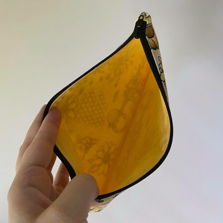 Honey Bee Pencil Case and Bee Button Badge