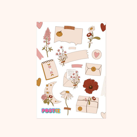 Boho Mail Sticker Sheet