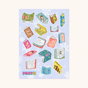 Paperback Book Break Sticker Sheet