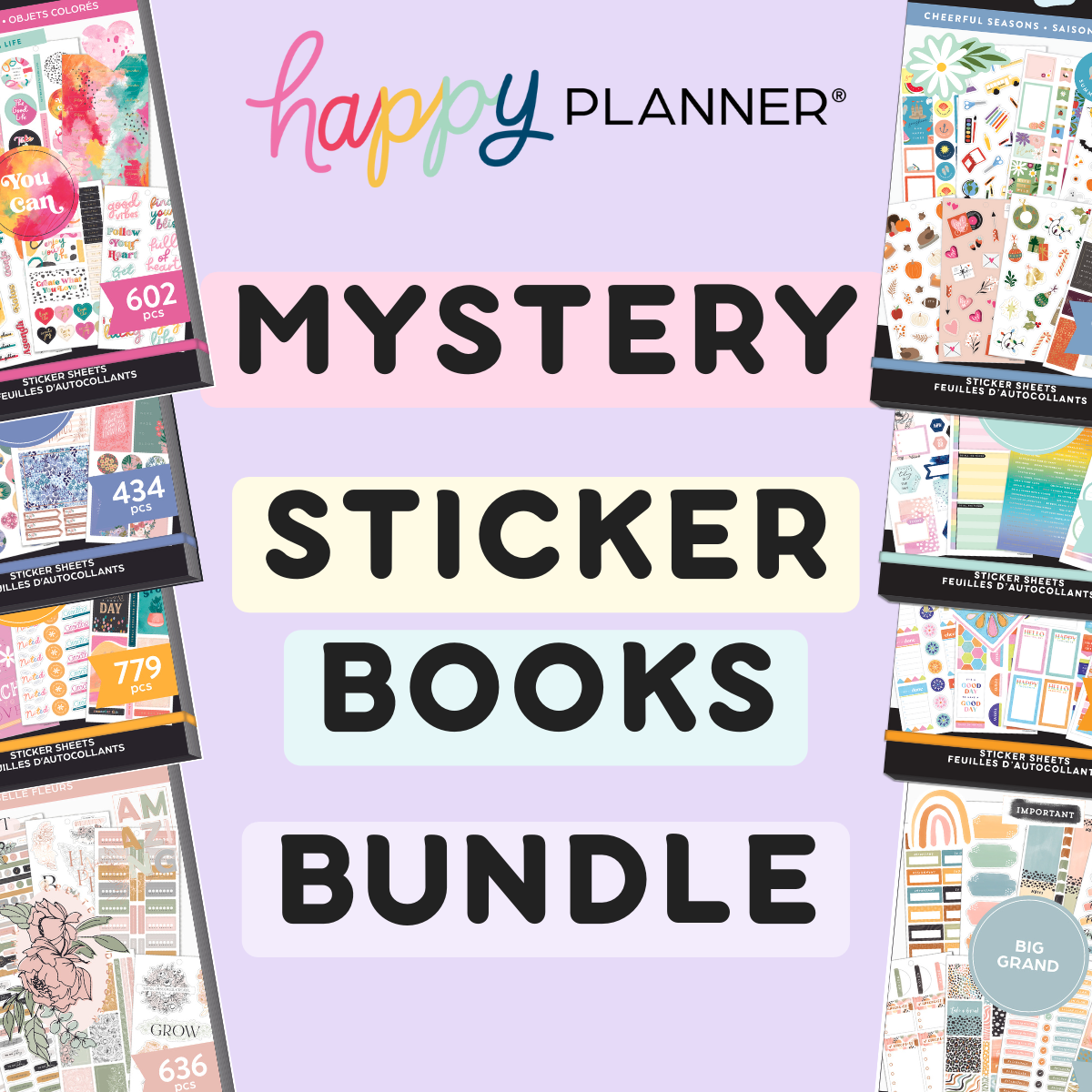 Happy Planner Mystery Sticker Book Bundle