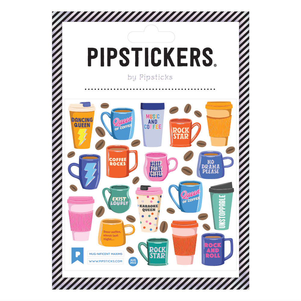 Mug-nificent Maxims Stickers by Pipsticks