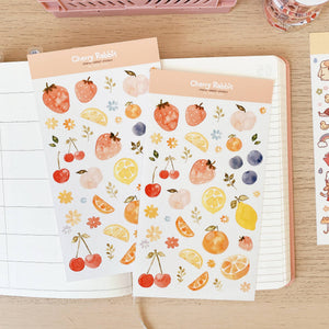 Fruits Washi Stickers by Cherry Rabbit