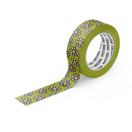 Delightful Daisies Washi Tape by Pipsticks is charming with its vibrant daisy design, is perfect for all your crafting, wrapping and decorating needs.