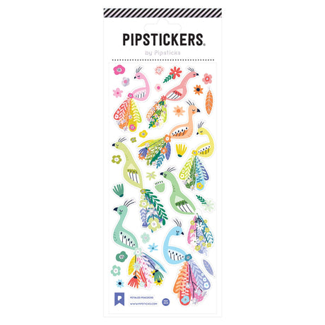 Petaled Peacocks Stickers by Pipsticks