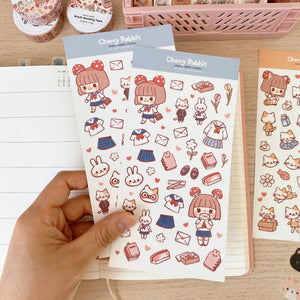 School Days Washi Stickers by Cherry Rabbit
