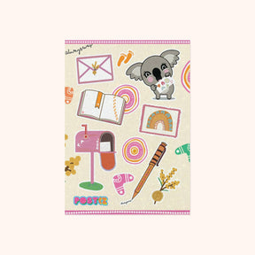 Mawang Together Mail Glitter Sticker Sheet
