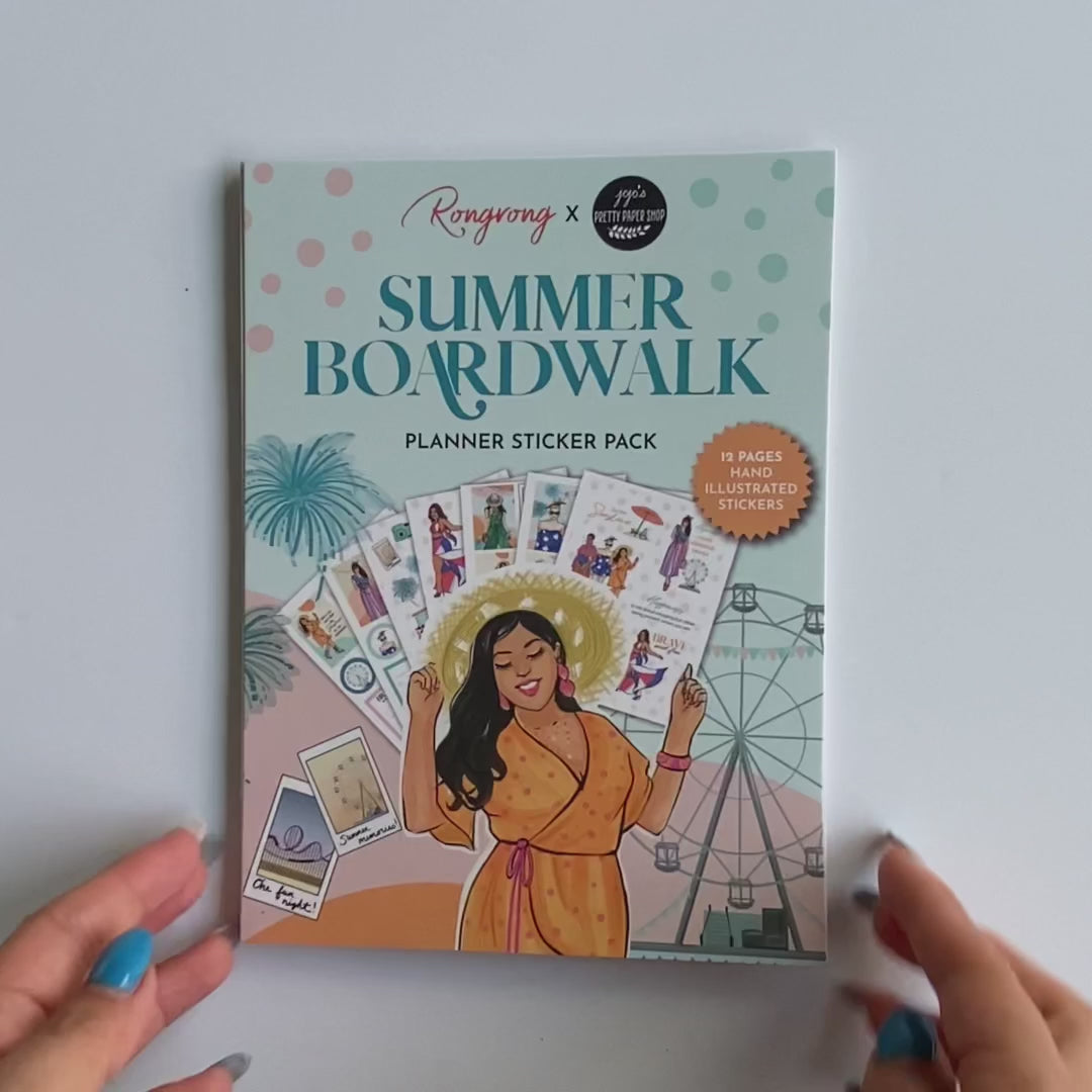 Rongrong Summer Boardwalk Sticker Pack