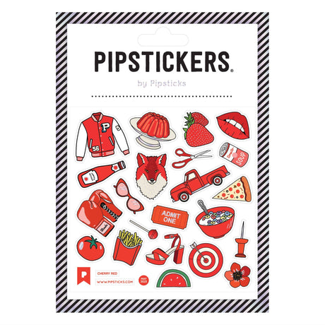 Cherry Red Stickers by Pipsticks