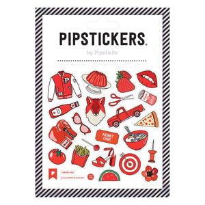 Cherry Red Stickers by Pipsticks