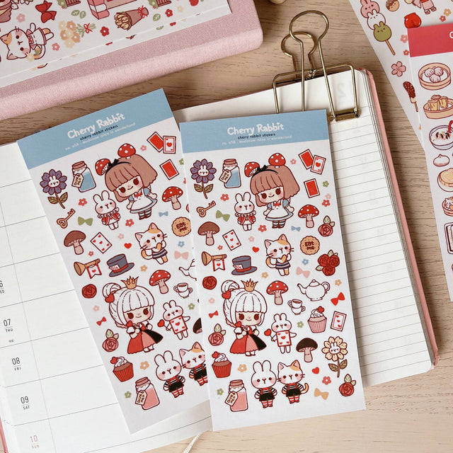 Wonderland Washi Stickers by Cherry Rabbit