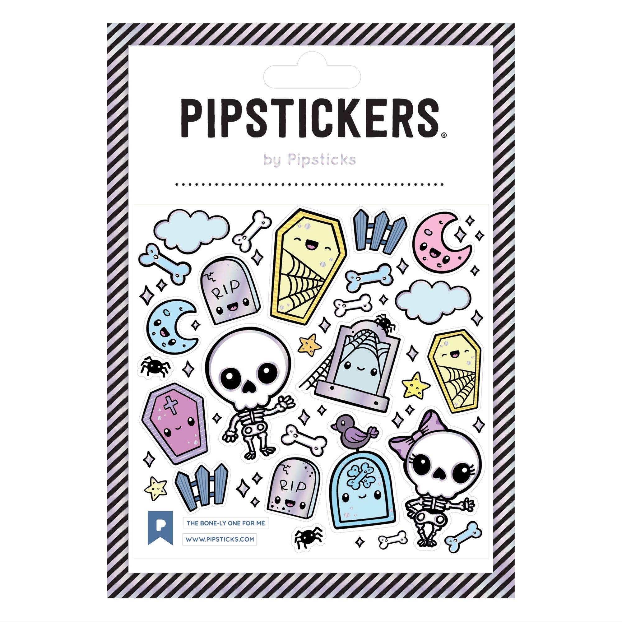 Kawaii Bone-ly One For Me Stickers by Pipsticks